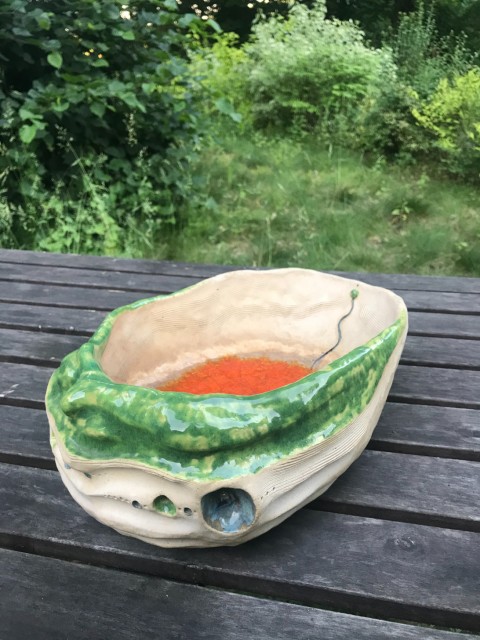 Mísa - Keramika - Šivúv Lingam keramika duše mísa ochrana umění petrklíč plodnost bůh kouzla artefakt ovocná mísa zahradní deko entita transcendence 