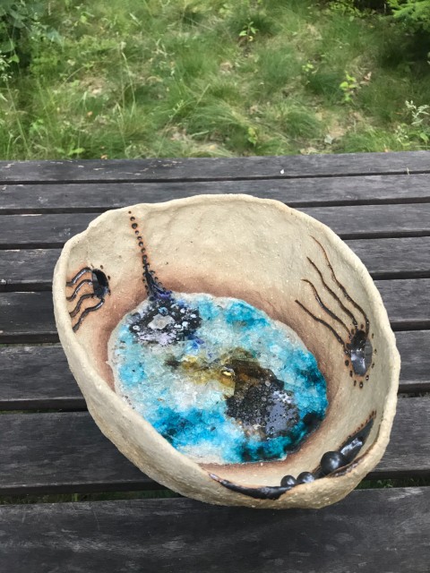 Mísa - Keramika - Prvotní jezero moře keramika příroda mísa umění petrklíč kouzla medůzy artefakt organismy sulfur probiotická polévka 
