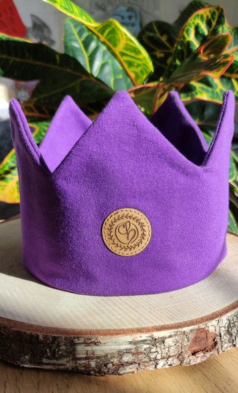 Korunková čelenka čelenka korunka teplákovina pestré barvy 