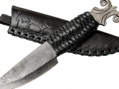 Ručně kovaný keltský Dvouprstý nůž