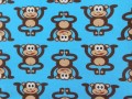 mikina modrá opice