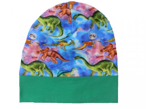 čepice dinosauři zelená čepice bavlna dinosauři 