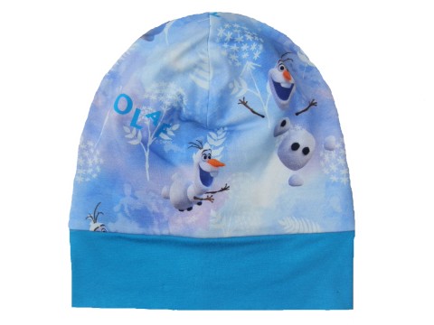 čepice Olaf s tyrkysovým lemem čepice bavlna olaf ledové království 