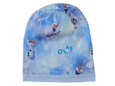 čepice Olaf s bleděmodrou bavlnou čepice bavlna olaf ledové království 