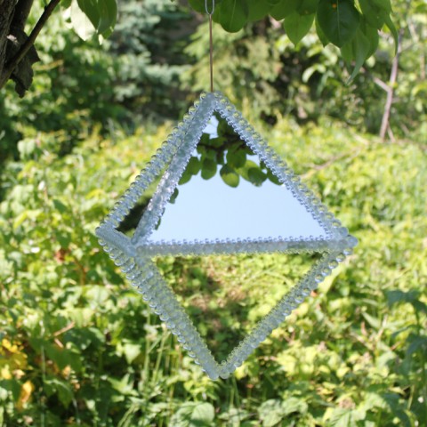Zrcadlový oktaedr osmička osm lesk luxus zrcadlo odraz zrcátko platón oktaedr 