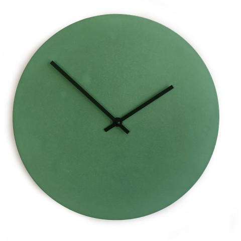 Betonové hodiny - mátově zelené 