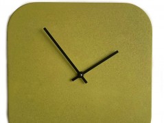 Betonové hodiny - mátově zelené