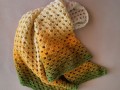 háčkovaný šátek Pampeliška