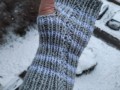 pletené rukavice bezprsťáky šedé