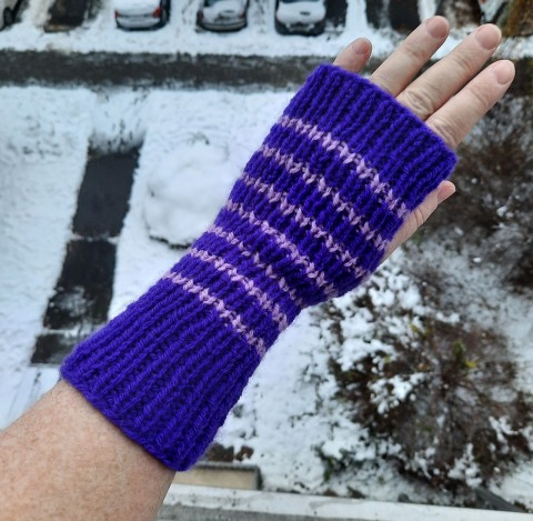 pletené rukavice bezprsťáky fialové zima rukavice teplo rukavičky bezprsťáky tepelná pohoda 