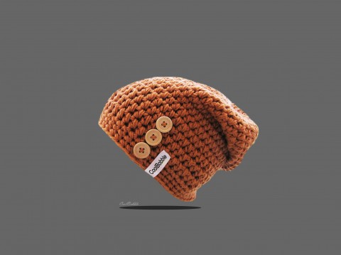 Háčkovaná čepice zima čepice zimní háčkované teplá handmade 