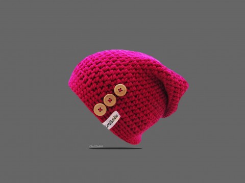 Háčkovaná čepice zima čepice zimní háčkované teplá handmade 