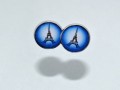 Pecky - modré Eiffelovky