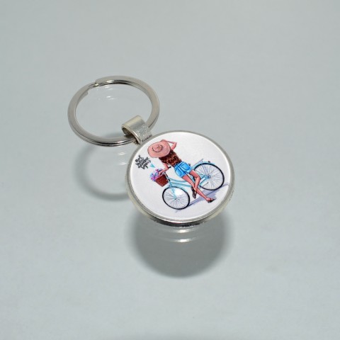 Přívěsek na klíče - kolo (4223) přívěsek přívěšek klíče klíč klíčenka barevný kolo kola cyklista cyklistický přívěsek na klíče přívěšek na klíče cyklo cyklistka 