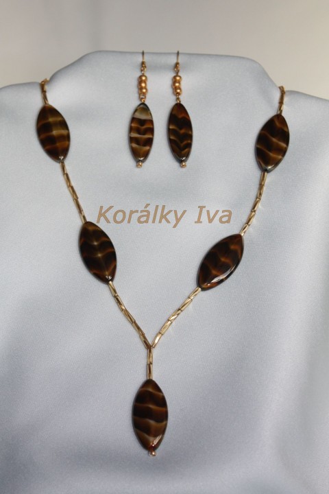 JS-03 mačkané perle šperky z korálků soupravy na silonu 