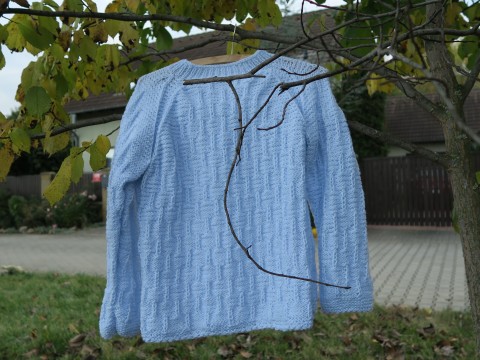 NEBESKY MODRÝ SVETR - na přání dámský svetr jarní elegantní zak 