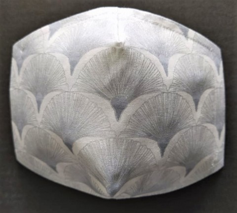 Rouška Designová Melba Fan Silver dvouvrstvé roušky 
