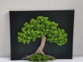 Mechový obraz, strom 40x50