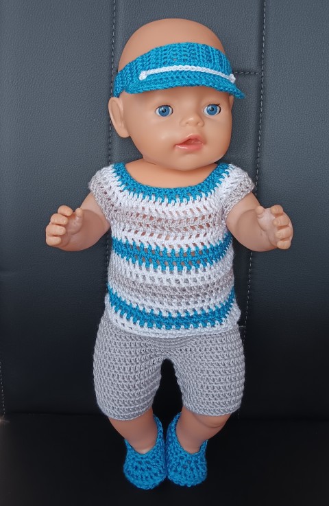 BABY Born 40-43cm-háčkované doplňky panenka botičky baby born 