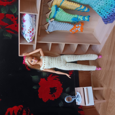 Barbie - overal pro panenku panenka klobouček evička 