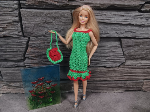 Barbie - šatičky na panenku panenka klobouček barbie 