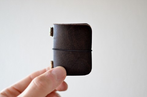MINI kožený zápisník styl Midori miniaturní mini zápisník mini midori miniaturní kožený miniaturní zápisník 