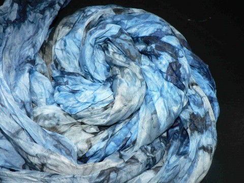 Šál petrolejově-modrý, 200x90 cm sperkyjoha velký hedvábný šál silks 
