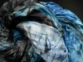 Modro-tyrkysový šál..180 x 90 cm