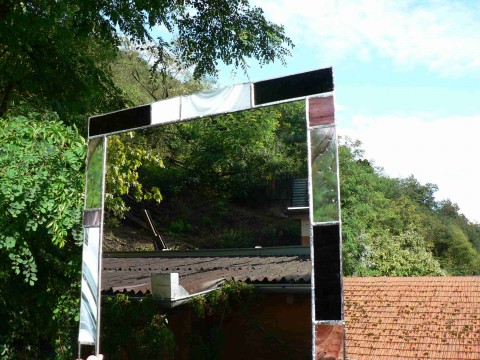 Velké tiffany zrcadlo 80x55 cm náušnice sperkyjoha tiffany zrcadlo 