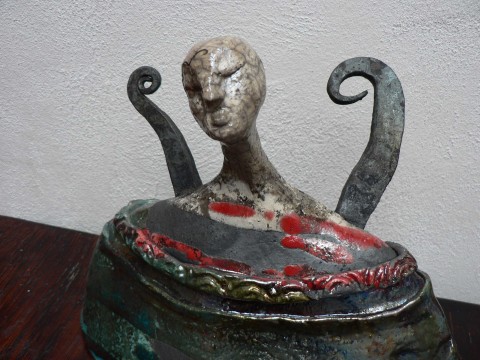 Keramika, Kovaný anděl.. objekt sperkyjoha kachel 