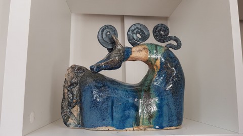 Keramika, Koník  Blue sperkyjoha mozaika keramika soch 