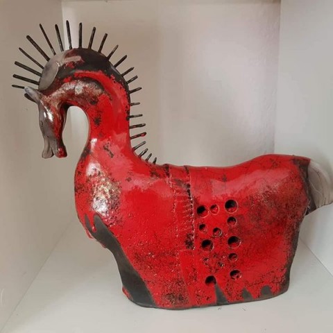 Keramika. Koník.Red. sperkyjoha mozaika keramika soch 