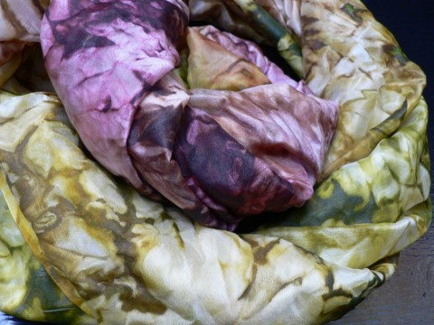 Šál olivovo-fialkový,180x90 cm silk hedvábný šál velký hedvábný vrapovaný šál 