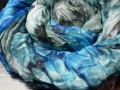 Šál modrý, lehce šedý, 180x90 cm