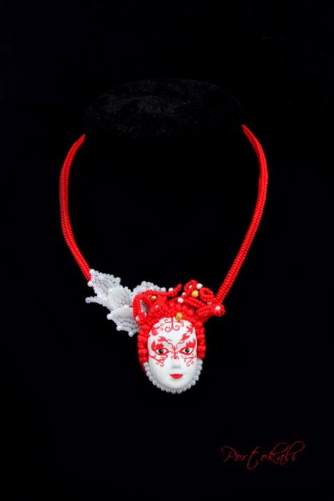Karneval v Benátkách náhrdelník karneval benátky mask 