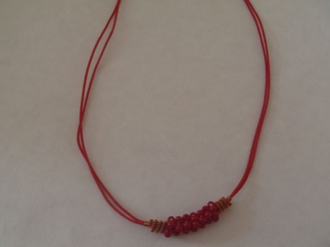 Gizmo náhrdelník korálky gizmo drátek drátkované šperky 