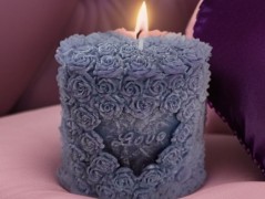 Dekorační svíčky - malá srdíčka
