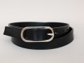 Úzký kožený opasek z hovězí kůže