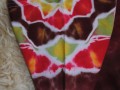 Batikované tričko XL - Pouštní růže