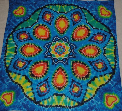 Tapiserie - Louka plná květů obraz květ šátek mandala lotos hippie batikovaný tapiserie 