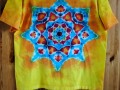 Batikované tričko - Jarní mandala