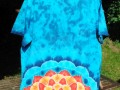 Batik. tričko L - Moře kvete