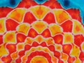 Batik. tričko- Moře kvete
