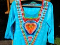 Batikvané tričko Tyrkysová láska