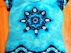 Batik. tričko XL - Neklidná hladina