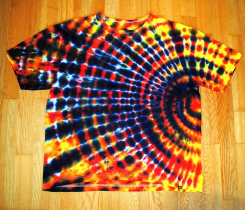 Batik. tričko 2XL-Před bouří léto slunce bouře mandala hippies boho bohémské 