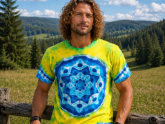Batik. tričko  - Moře kvete