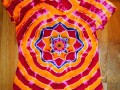 Batik.tričko vel.40 - Květinové