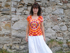 Batik.tričko M/L - Vzdálená galaxie