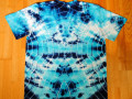 Batik.tričko XXL - Květ ve vlnách